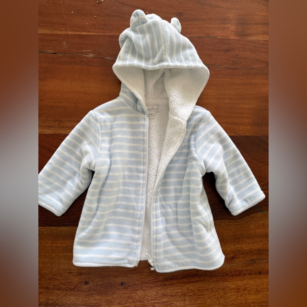 Kissy Kissy Cozy Cream Baby Hoodie